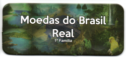 Cartela Vazia - para Moedas do Brasil Real - 1° Família - VAZIA