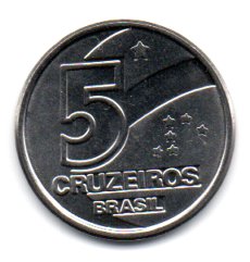 1991 - 5 Cruzeiros - Disco Grosso - Moeda Brasil - Estado de Conservação: Soberba ou Superior