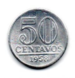 1958 - 50 Centavos - Moeda Brasil - Estado de Conservação: Soberba/Flor (Sob/Fc)