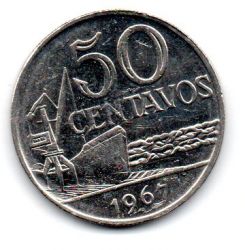 1967 - 50 Centavos - Moeda Brasil - Estado de Conservação: Soberba (Sob)