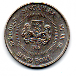 Cingapura - 1986 - 10 Cents 