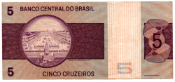 C133 - 5 Cruzeiros - Dom Pedro I - Data: 1970 - Estado de Conservação: Muito Bem Conservada (MBC)
