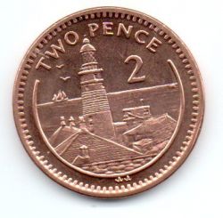 Gibraltar - 2003 - 2 Pence - Sob/Fc