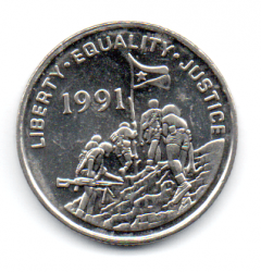 Eritreia - 1997 - 25 Cents - Sob/Fc