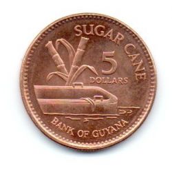 Guiana - 1996 - 5 Dollars - Sob/Fc