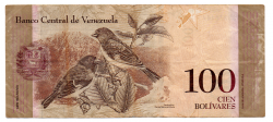 Venezuela - 100 Bolivares - Cédula Estrangeira - Mbc