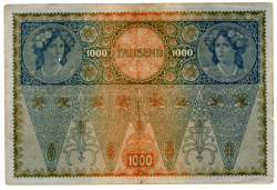 1919 - 1000 Kronen - Carimbo (DEUTSCHÖSTERREICH - Áustria Alemã) - GRANDE - Cédula Áustria