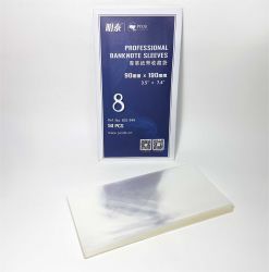 100 unidades de Envelopes Plástico Profissional P/ Cédula 9x19cm (2 Pacotes de 50un)