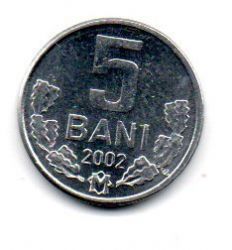 Moldávia - 2002 - 5 Bani - Sob/Fc