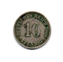 Alemanha Império - 1908A - 10 Pfennig