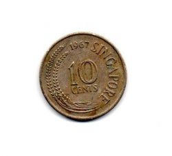 Cingapura - 1967 - 10 Cents