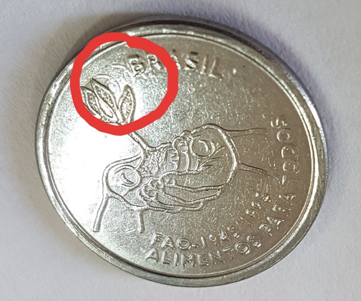 Numis Market 1995 10 Centavos Comemorativa FAO Alimentos para Todos Data Vazada Moeda Numis Market 1995 10 Centavos Comemorativa FAO Alimentos para Todos Data Vazada Moeda