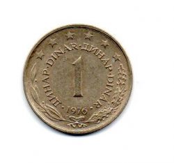 Iugoslávia - 1976 - 1 Dinar