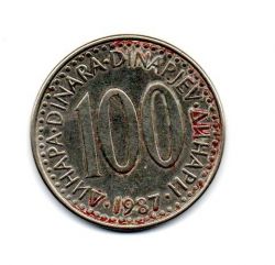 Iugoslávia - 1987 - 100 Dinara
