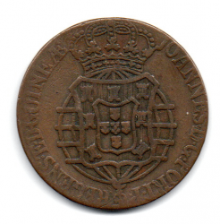 Angola - 1814 - 1 Macuta - Cunhada no Brasil Casa da Moeda do Rio de Janeiro
