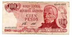 Argentina - 100 Pesos - Cédula Estrangeira - R