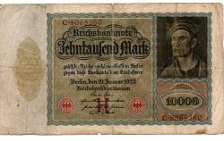 Alemanha - 1922 - 10.000 Mark - Cédula Estrangeira