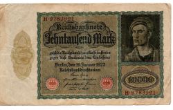 Alemanha - 1922 - 10.000 Mark - Cédula Estrangeira