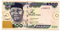 Nigéria - 500 Naira - Cédula Estrangeira