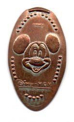 Moeda Alongada - Souvenir Disney - Pressed Penny / Smashed Penny - Mickey