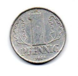 Alemanha República Democrática (DDR) - 1964 - 1 Pfennig