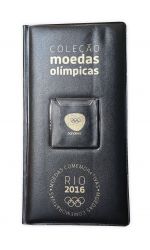 2014 à 2016 - Lote com 16 Moedas Das Olimpíadas Rio 2016 Mbc no Estojo Preto