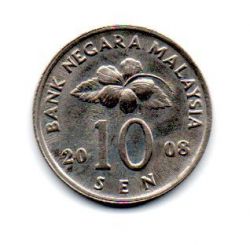 Malásia - 2008 - 10 Sen