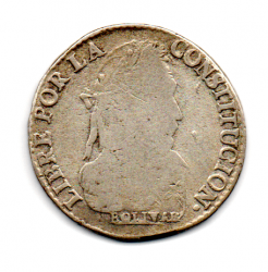 Bolívia - 1830 - 4 Soles - Prata .667 - Aprox. 13,5 g - 32mm