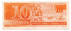Vale de Emissão Privada - Associação Comercial e Industrial de Leme - 10 Centavos