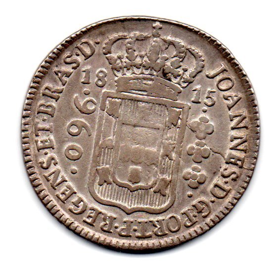 1815B - 960 Réis - Prata - Patacão - Moeda Brasil Colônia Imagem 1
