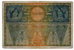 Áustria - 1.000 Kronen (DEUTSCHÖSTERREICH - Áustria Alemã) - Cédula Estrangeira 