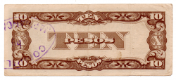 Filipinas - 10 Pesos - Cédula Estrangeira