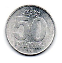 Alemanha República Democrática (DDR)  - 1982 - 50 Pfennig