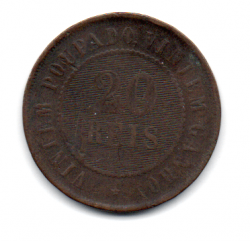 1908 - 20 Réis  - Moeda Brasil