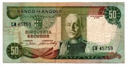 Angola - 50 Escudos - Cédula Estrangeira  - BC