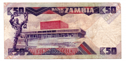 Zâmbia - 50 Kwacha - Cédula Estrangeira - MBC