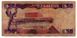 Zâmbia - 50 Kwacha - Cédula Estrangeira - BC