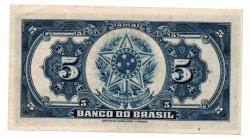 .R203a - 5 Mil Réis - 2° Estampa - Assinada a mão / Autografada - Série 5 - Barão do Rio Branco - Data: 1930 - Sob