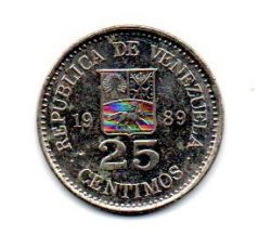 Venezuela - 1989 - 25 Céntimos