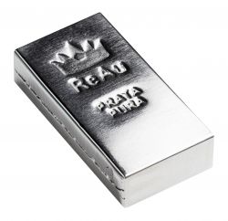 Prata - Barra de 279,1 gramas de Prata Pura .999 - Com certificado ReAu