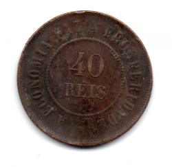 1911 - 40 Réis - Moeda Brasil