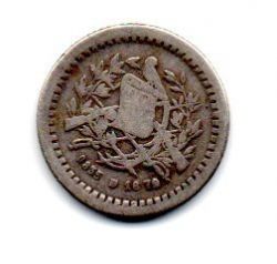Guatemala - 1879 - ½ Reales - Prata .835 - Aprox 1,5 g - 