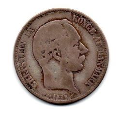 Dinamarca - 1876 - 2 Kroner - Prata .800 - Aprox 15 g 