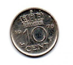 Holanda - 1978 - 10 Cents