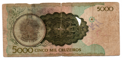 C222 - 5000 Cruzeiros - Efígie da República - Data: 1990 