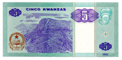 Angola - 5 Kwanzas - Cédula Estrangeira