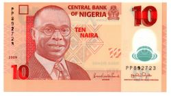 Nigéria - 10 Naira - Cédula Estrangeira