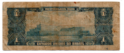 C009 - 1 Cruzeiro - 1° Estampa - Série 980 - Numeração : 099090 - Autografada / Assinada a Mão - Marquês de Tamandaré - Data: 1944 - R
