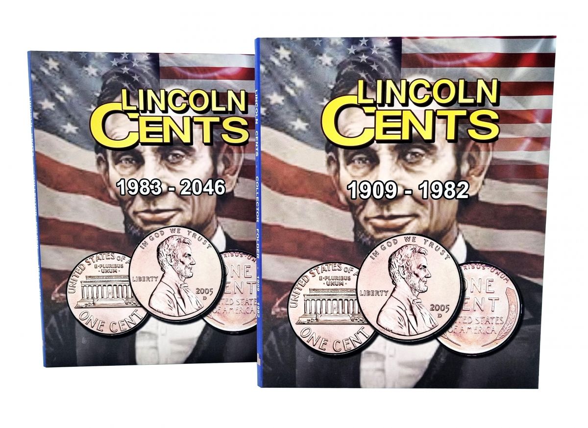 Álbum p/ Moedas -  Lincoln Cent (0,01 / Cent) - 1909 a 2046 - 2 Volumes - Estados Unidos Imagem 2