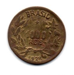 1928 - 1000 Réis - FALSA DE ÉPOCA - Moeda Brasil